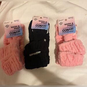 3 3pc Spa head wrap and wrist band set